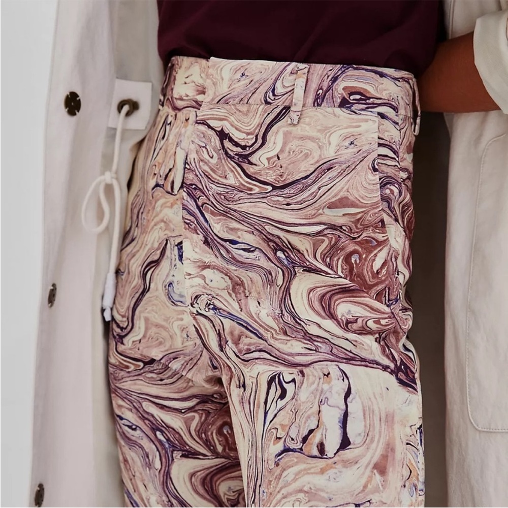 🤍 - Scotch & Soda marble print pants. Edie wide leg size 27